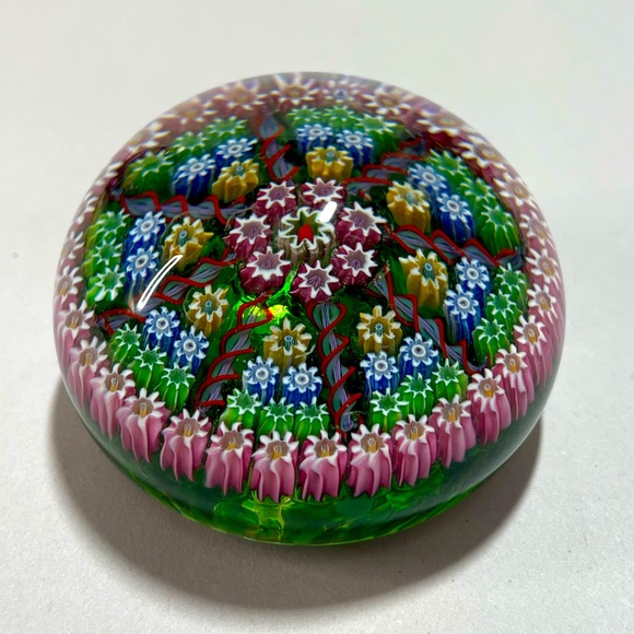 VTG Perthshire Crieff Scotland art glass millefiori paperweight - Picture 2 of 9